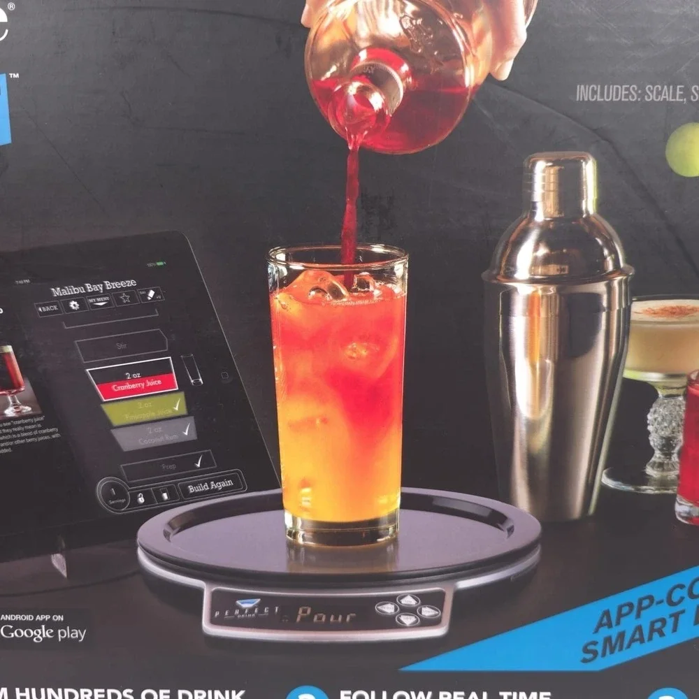 Perfect‎ Drink App-Controlled Smart Scale Bartending System Kit Shaker Included